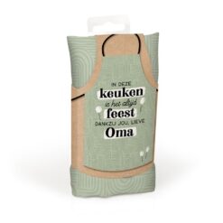 keukenschort oma, kado oma, Moederdag