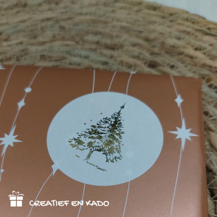 kadosticker reindeer forest, kadosticker kerst, inpakken, inpakinspiratie, inpakpapier falling stars