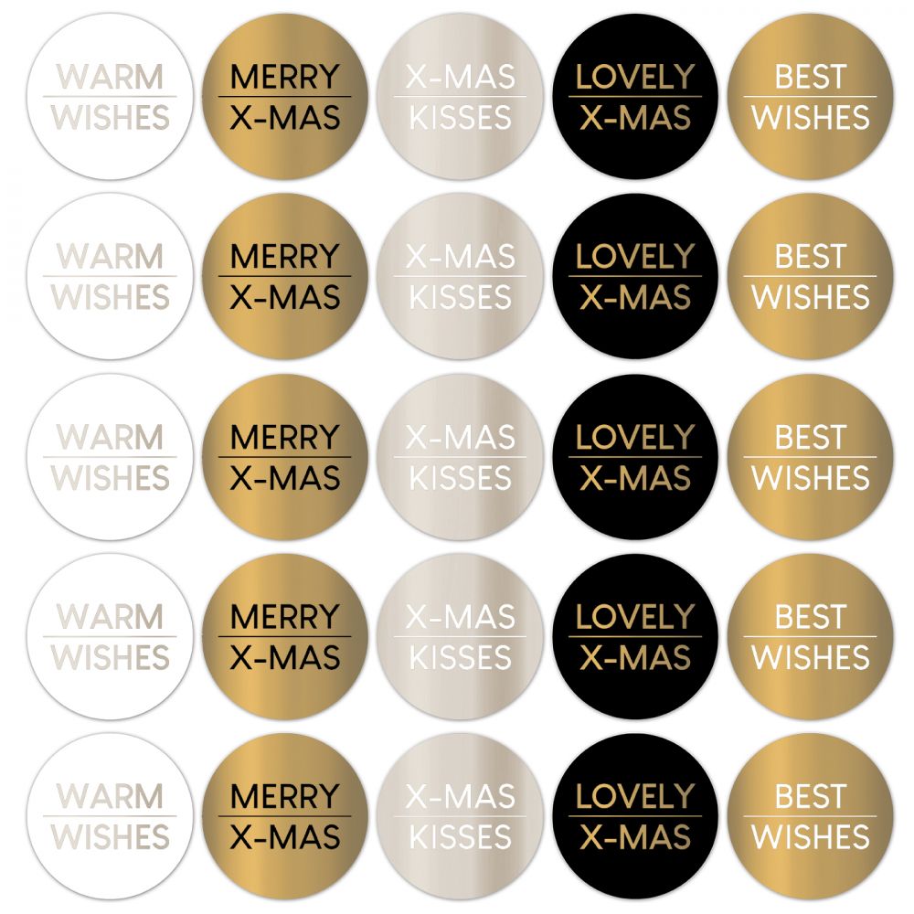 kadostickers kerstwensen, inpakken kerstmis