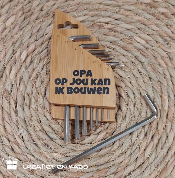 inbussleutelset opa, kado opa, Vaderdag, kado papa
