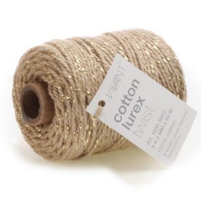 cotton touw naturel goud, katoen touw naturel, inpakken