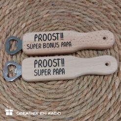 flessenopener met tekst, flesopener papa, kado papa, Vaderdag