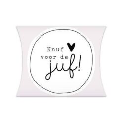 gondeldoosje knuf voor de juf, kadodoosje juf, inpakken kado juf