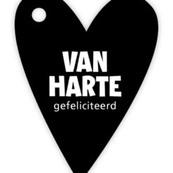 kadolabel van harte gefeliciteerd, kadolabel verjaardag, inpakken, kadolabel hart
