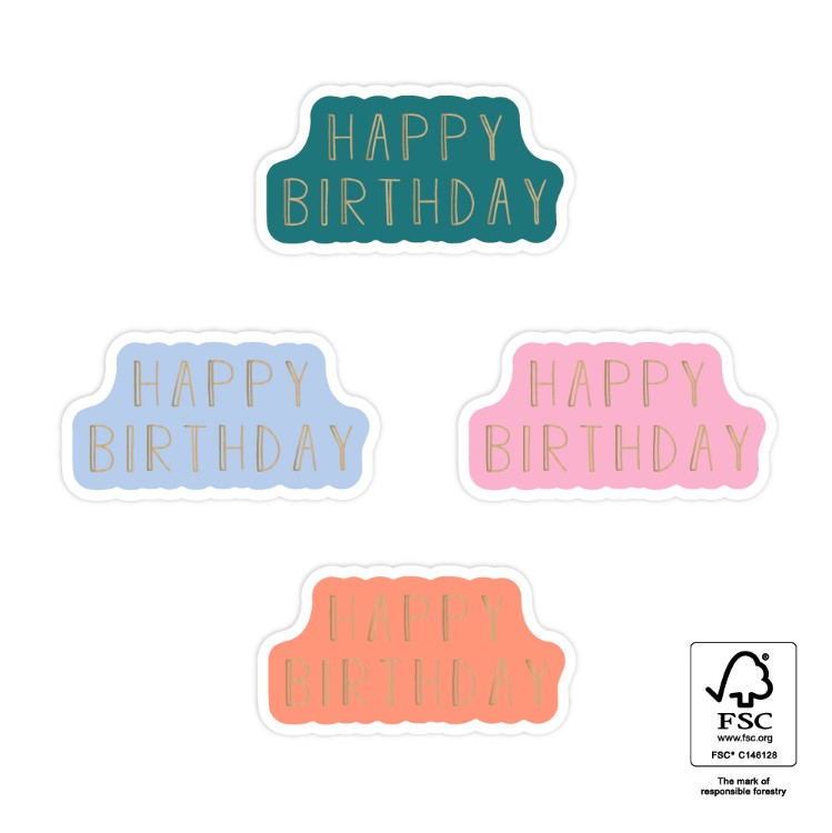 kadostickers happy birthday, sluitstickers verjaardag, inpakken