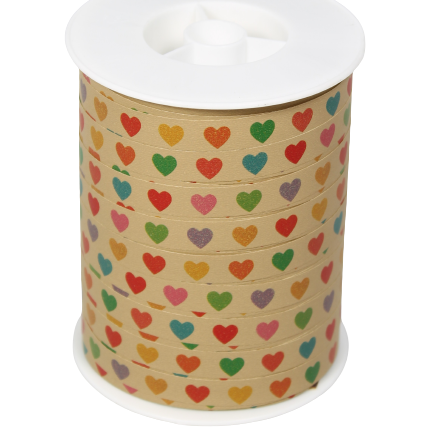 krullint colourful hearts, kadolint hartjes, krullint kraft, inpakken