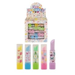 lipstick gum in verschillende kleuren, leuk voor een meiden traktatie