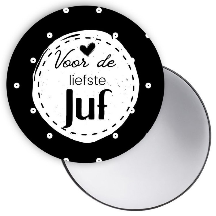 spiegeltje voor de liefste juf, kado juf