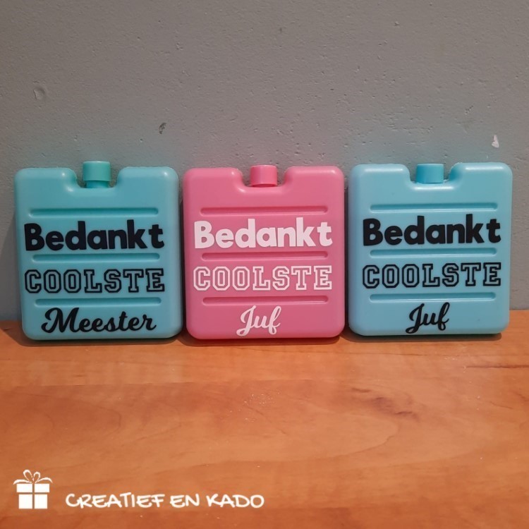koelelement coolste juf, koelelement coolste meester, kado leerkracht