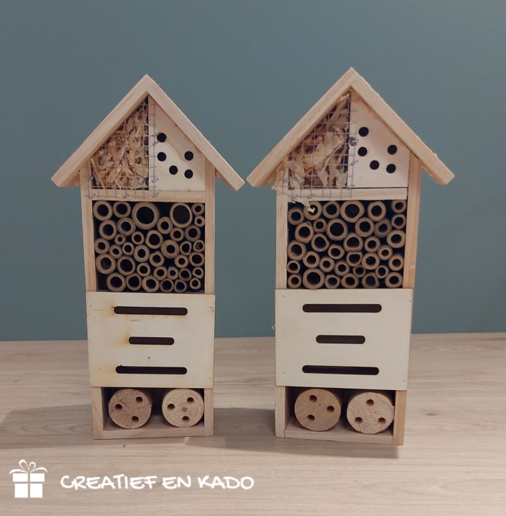 Insecten hotel L, bedankt het was bijzonder, kado juf, kado schooljaar, bijenhotel juf