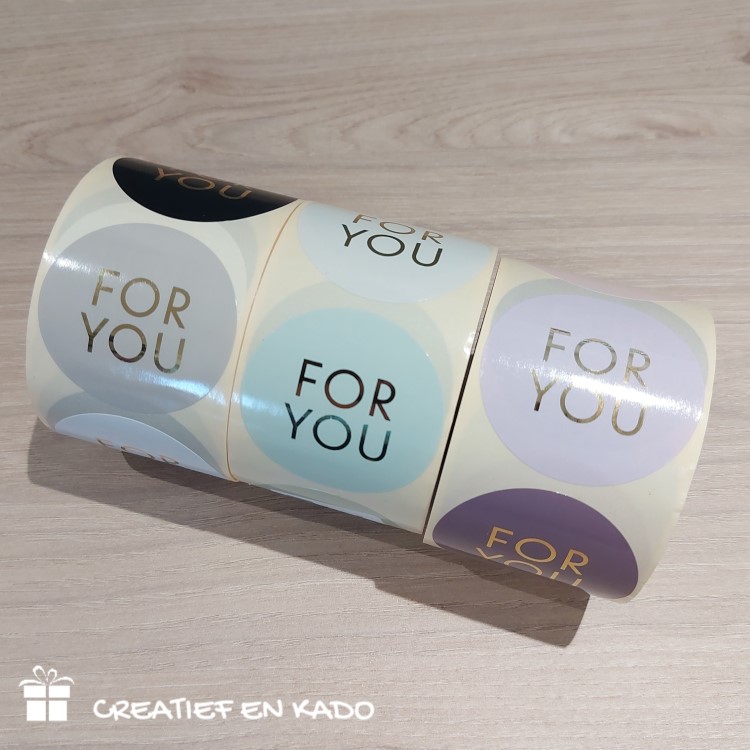kadostickers for you, sluitstickers, inpakken