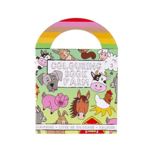 boerderij kleurboekje met stickers, kleurboek, boerderij dieren traktatie