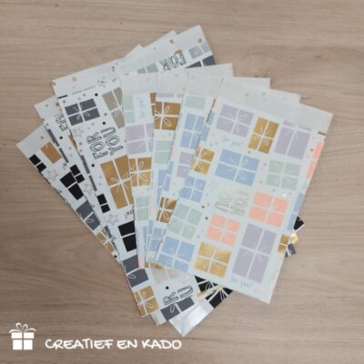 kadozakje happy wrapping, inpakken, printje van de week