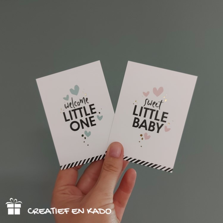 mini kaartje baby, mini kaartje little one, mini kaartje little baby