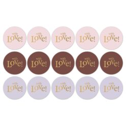 kadostickers with love, sluitstickers, inpakken