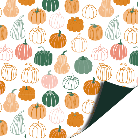 inpakpapier pretty pumpkin, kadopapier pompoenen, inpakken herfst, Halloween