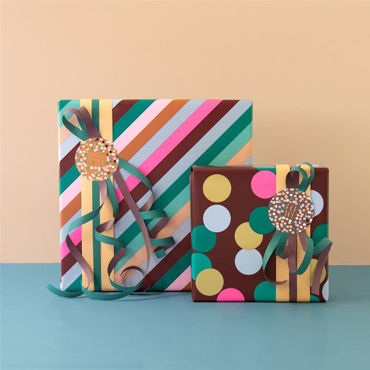 inpakpapier big confetti, kadopapier, inpakken, inpakinspiratie