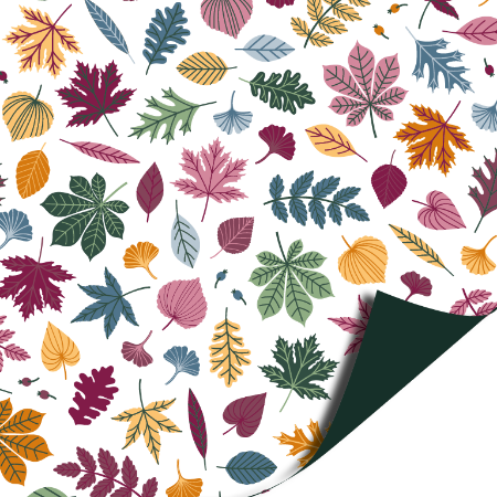 inpakpapier autumn leaves, kadopapier herfst, inpakken