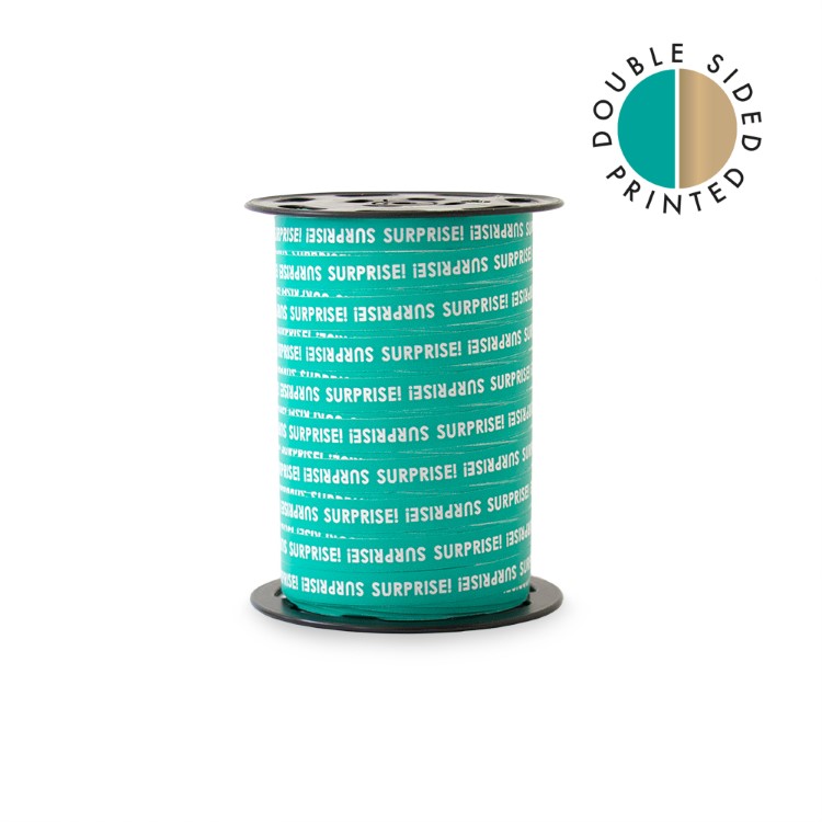 kadolint surprise turquoise - gold, kadolint paperlook, inpakken
