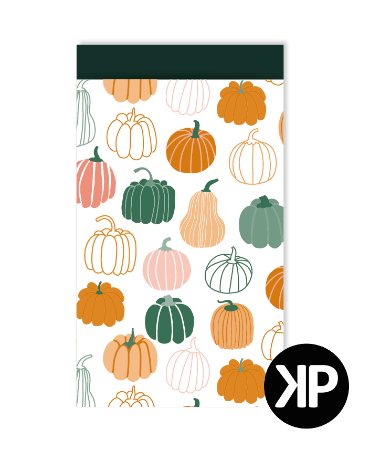 kadozakje pretty pumpkins, kadozakje pompoenen, inpakken herfst, Halloween