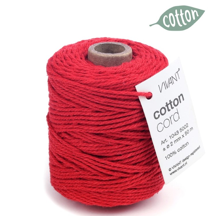 cotton touw rood, katoen koord rood, inpakken