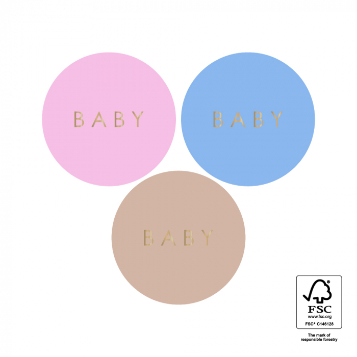 kadostickers baby sweet, sluitstickers baby, inpakken