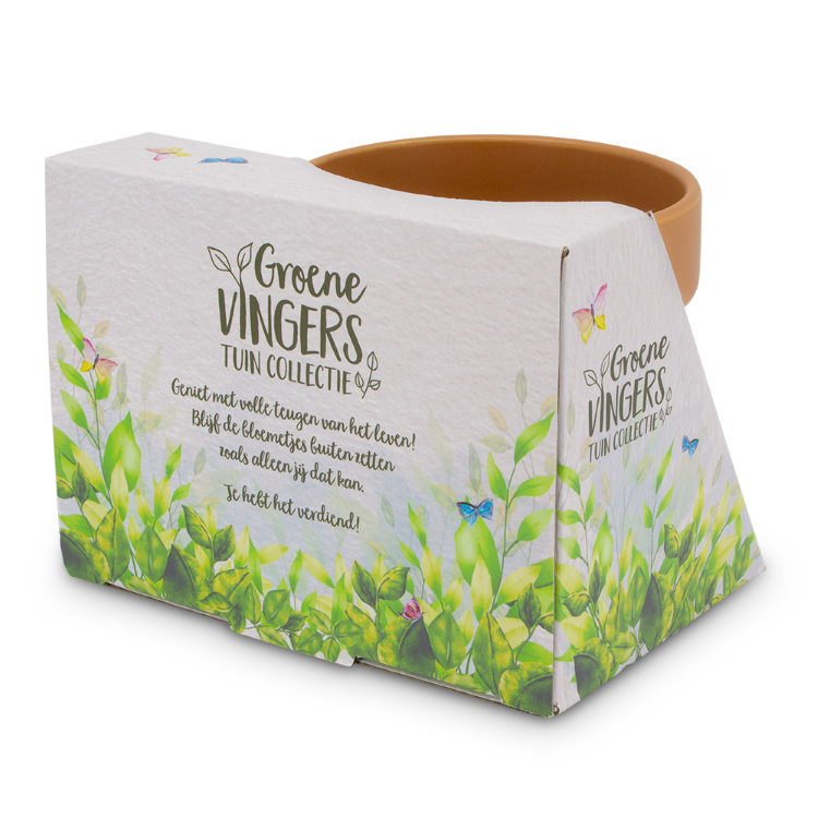 tuin mok, tuin beker, groene vingers tuincollectie, kadoverpakking