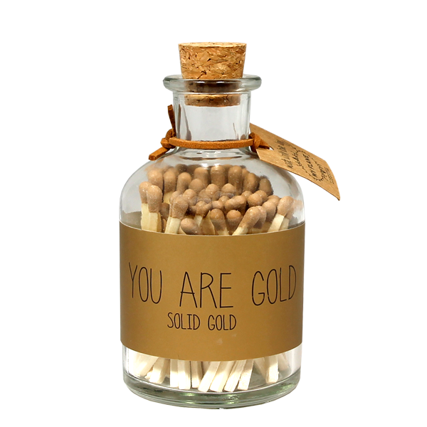 potje lucifers goud, you are gold matches, lucifers you are gold, my flame lifestyle