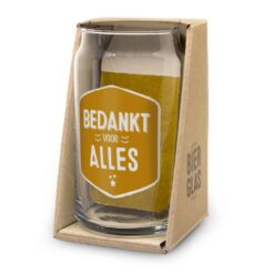 bierglas bedankt voor alles, kado stage, kado collega, kado bedankt, kado afscheid