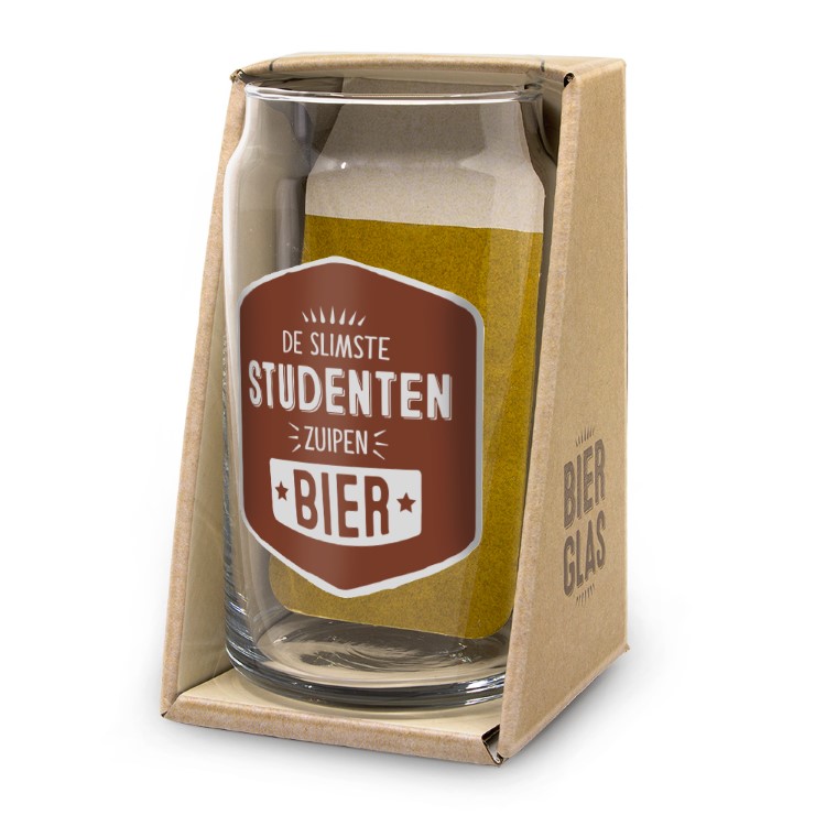 bierglas studenten, echte studenten zuipen bier, kado student, kado verjaardag man