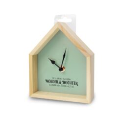 huisklok moeder & dochter, huisklokje, moeder/dochter kado, moederdag
