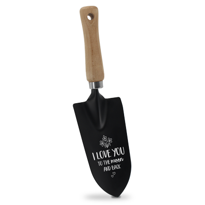 tuinschepje i love you to the moon and back. gardenspoon, groene vingers tuincollectie