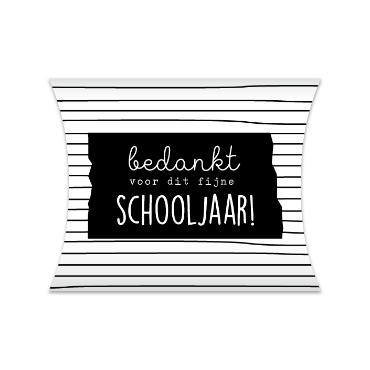 gondeldoosje bedankt schooljaar, kadodoosje bedankt voor dit fijne schooljaar, inpakken