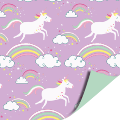 inpakpapier unicorns, kadopapier eenhoorn, kadopapier meisjes, inpakken