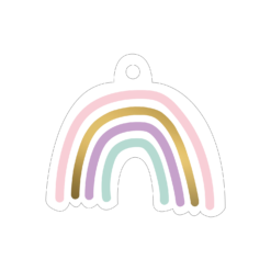 kadolabel regenboog, inpakken