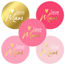 kadostickers lieve mam, kadostickers mama, inpakken Moederdag
