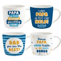 mok Vaderdag, kado Vaderdag, beker papa, vaderdag kadootje