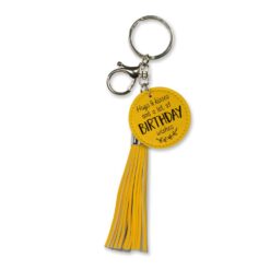 tassel sleutelhanger birthday, sleutelhanger happy birthday, leren sleutelhanger, Hugs & kisses and a lot of birthday wishes. 