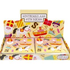 Sinterklaas stickers, stickervel Sint, trakteren, traktatie