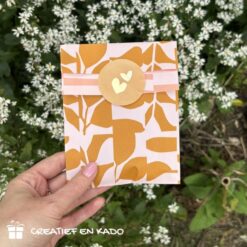 kadozakje abstract botanics, kadosticker hearts, inpakken, inpakinspiratie