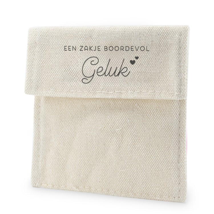 kadozakje geluk, een zakje boordevol geluk, hart armband