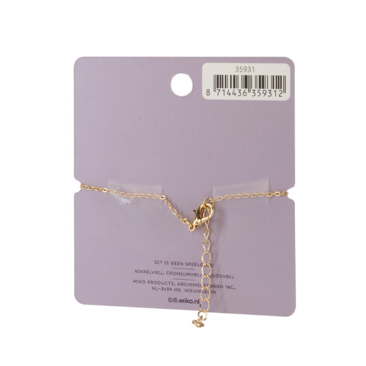 hart armband goud achterkant