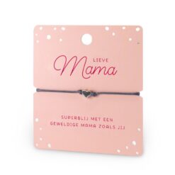hart armband mama, hart armband, kado moederdag, ik heb je lief armbandje