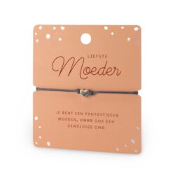 hart armband moeder, ik heb je lief armband, kado moeder, Moederdag