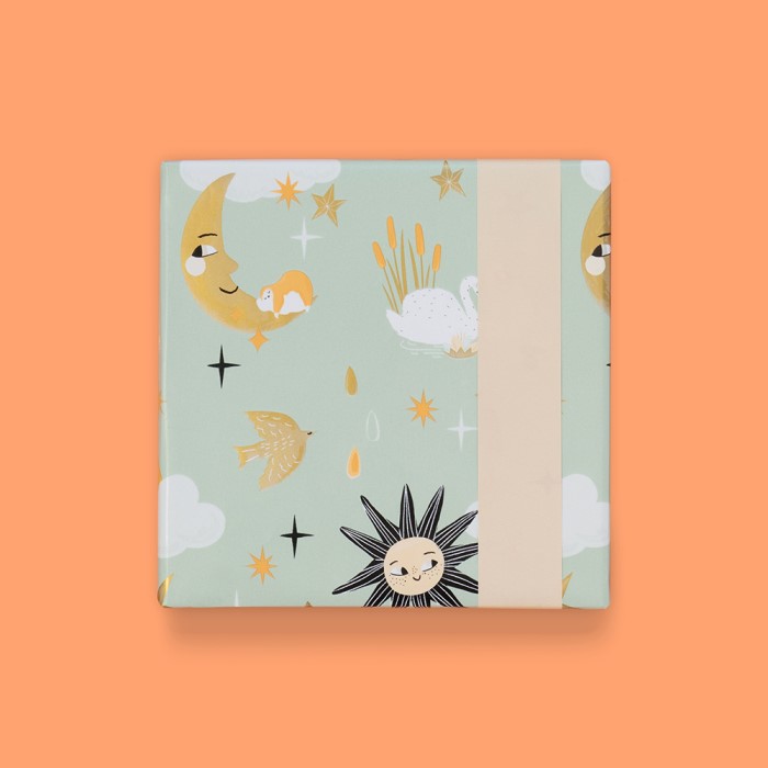inpakpapier baby dreams, inpakken baby