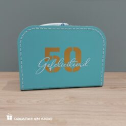 koffertje leeftijd verjaardag, verjaardagskoffertje, jubileum koffertje, kado jubilea, kado kroonleeftijden, kinderkoffertje