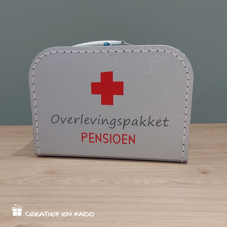 Koffertje overlevingspakket pensioen