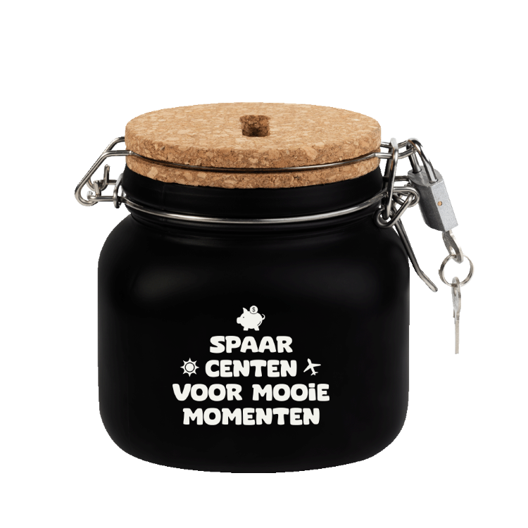 luxe spaarpot mooie momenten, spaarpot spaarcenten voor mooie momenten, spaardoelen