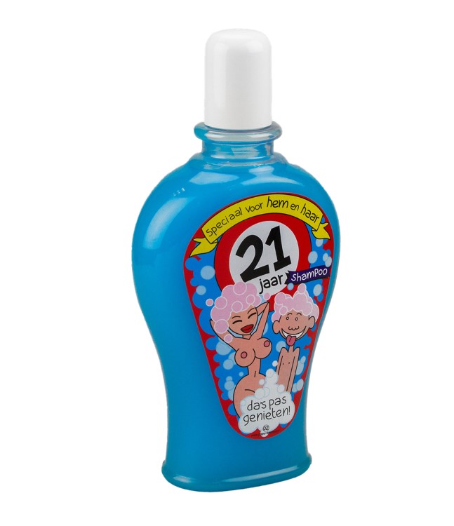 fun shampoo 21 jaar, kroonleeftijd 21 jaar, kado verjaardag
