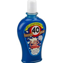 fun shampoo 40 jaar man, kroonleeftijd 40 jaar, kado voor hem, kado verjaardag